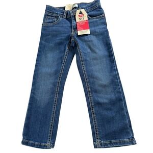 NEW Kids Levi's 511 Jeans Slim Performance Blue Size 4 Reg Soil Release Rugged